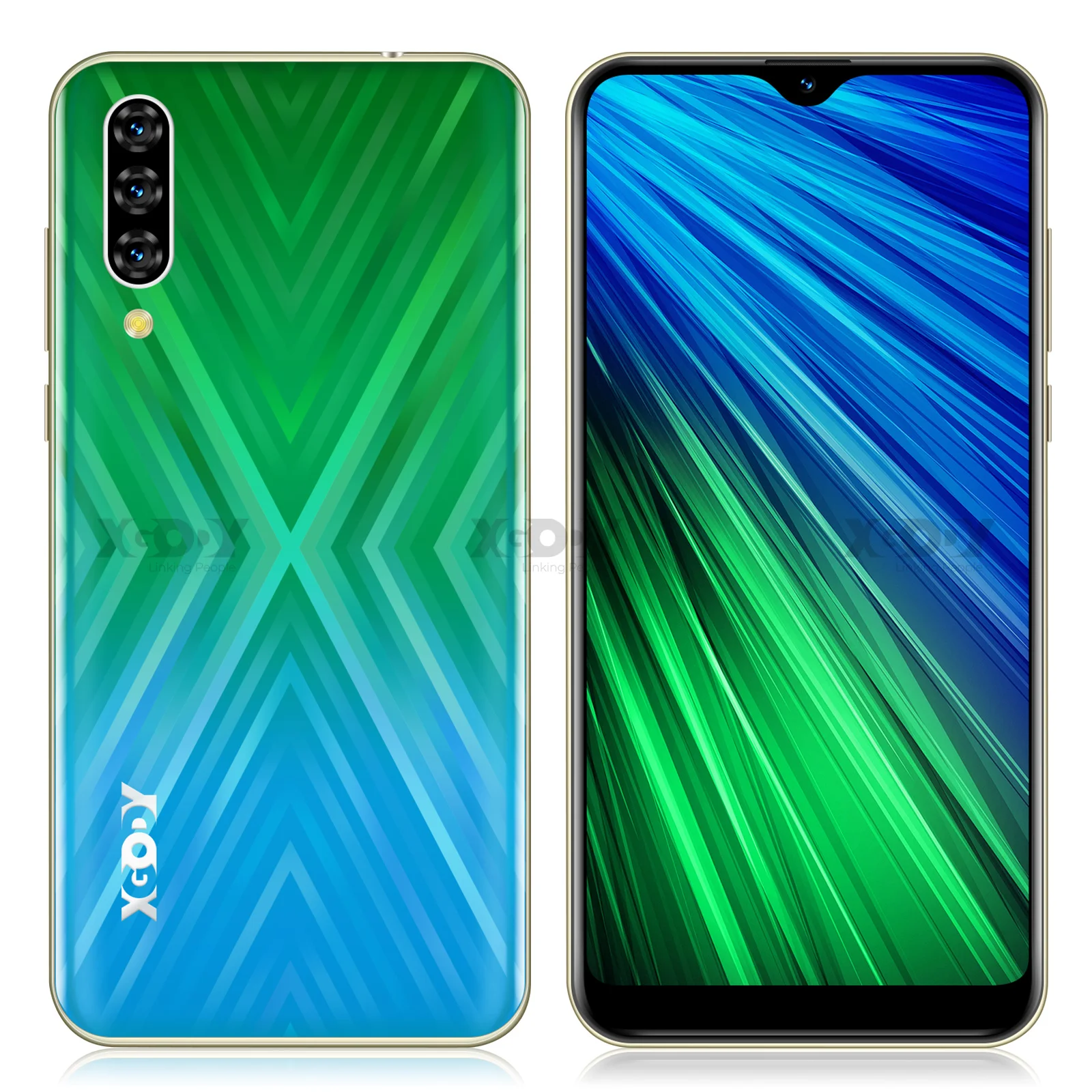 Смартфон XGODY 3g с каплями воды Note7 2 Гб 16 Гб 6,26 19:9 HD экран MTK6580 четырехъядерный Android 9,0 разблокировка лица Мобильный телефон gps WiFi