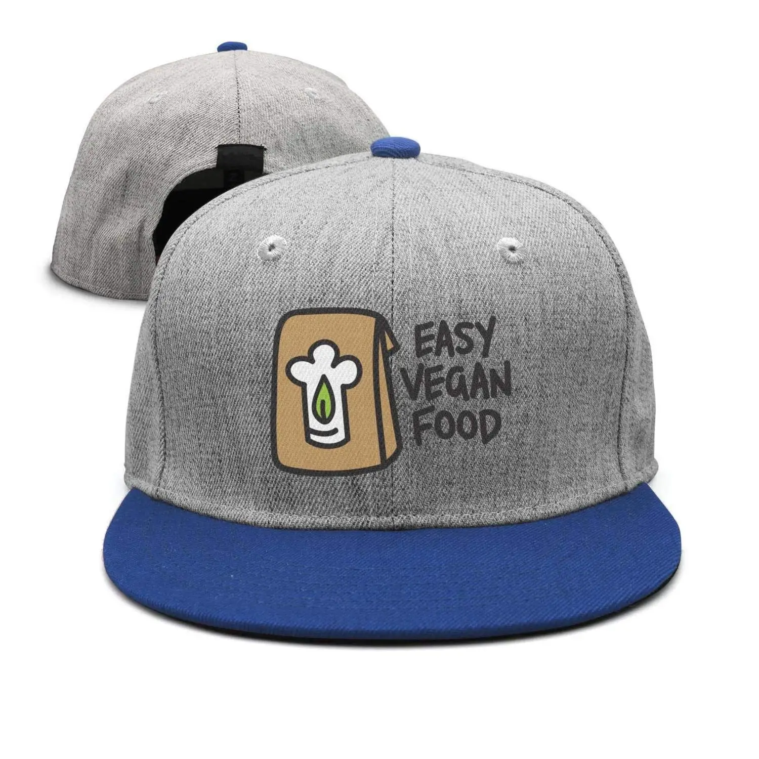 

SJSNBZ Vegan Food on White Background Wool Womens Mens Adjustable Baseball Cap