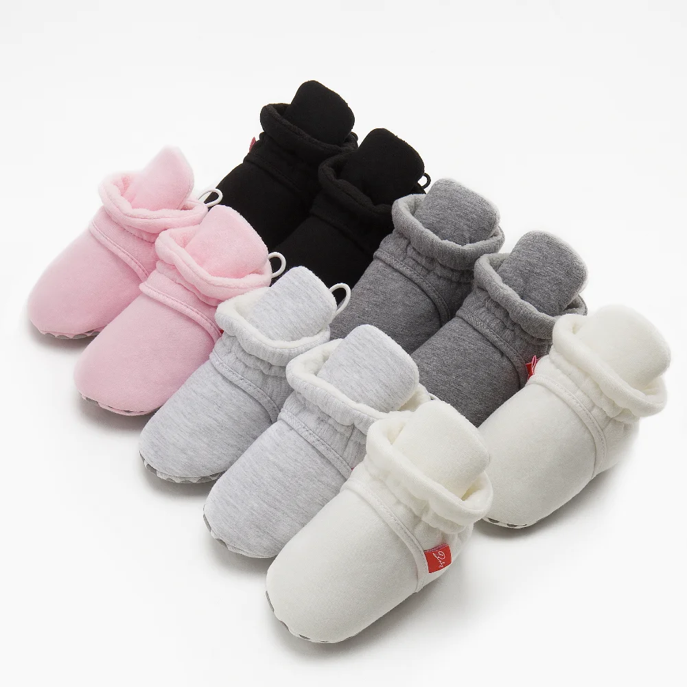 Newborn Baby Shoes Winter Snow Booties Warm Fleece Girl Todder Boy Soft Anti-slip Infant Crib