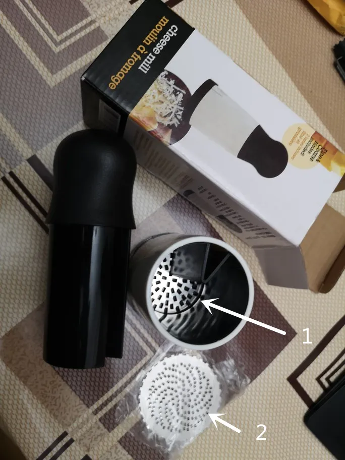 Description Picture 5 of itemABS+Stainless Steel Cheese Grater 2 Pattern Blade Kitchen Gadgets Chocolate Grater DIY Butter Food Mill Cheese Grater Slicer