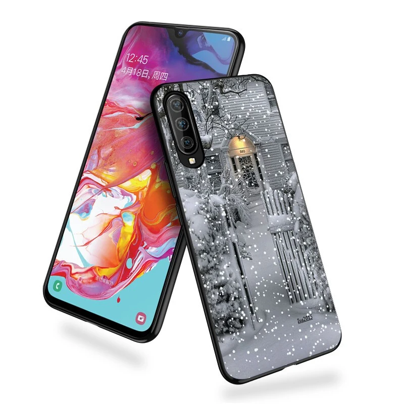 EWAU Пейзаж Зима светильник зимние силиконовый чехол для телефона для samsung A5 A6 плюс A7 A8 A9 A10s 20С 30С 40С с 50s 60 70 J6
