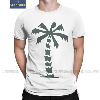 

Leisure Afrika Korps Palm Tree Wehrmacht T-Shirt Men Cotton T Shirt Tank German World Tiger Panzer Armor Short Sleeve Tees