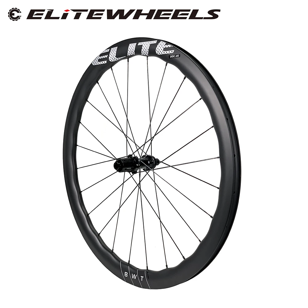 Elitewheels Bwt Road Disc Carbon Wheels Gravel Bike Wheelset 45mm Depth