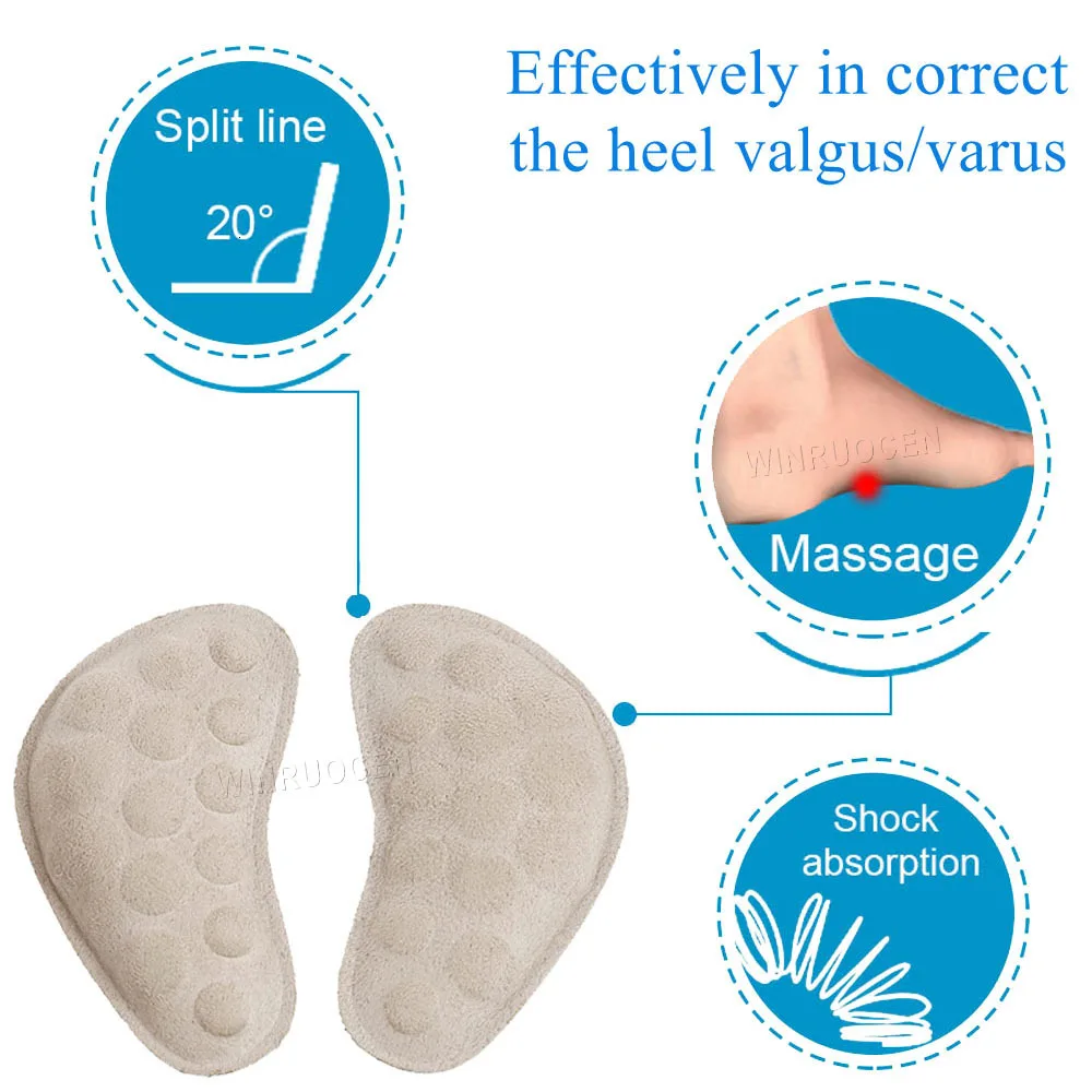 XO коррекция половина стельки унисекс Уход за ногами Plantar Fasciitis Achilles Tendonitis каблук высокий Spur Pad облегчение боли гранулы массаж