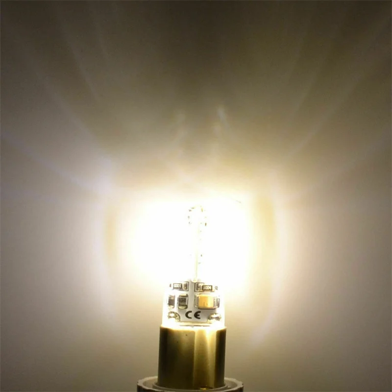 20X G4 5 Вт силиконовый Кристальный светодиодный светильник 3014 SMD 48 Светодиодный светильник ing теплый белый светильник AC 220 В DC 12 В Замена галогенной подвесной лампы - Испускаемый цвет: Тёплый белый