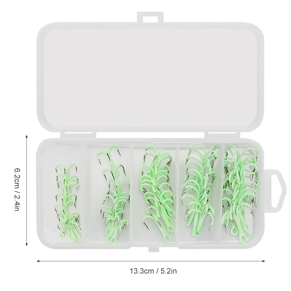 20PCS/lot Treble Hooks Sharp Barbed Hook Treble Fishing Hooks Treble Hooks Fishing Tackle Fish Hooks