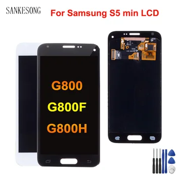 

Super AMOLED LCD For Samsung Galaxy S5 Mini G800 G800F G800H LCD Display Touch Screen Digitizer Assembly Replacement with tools