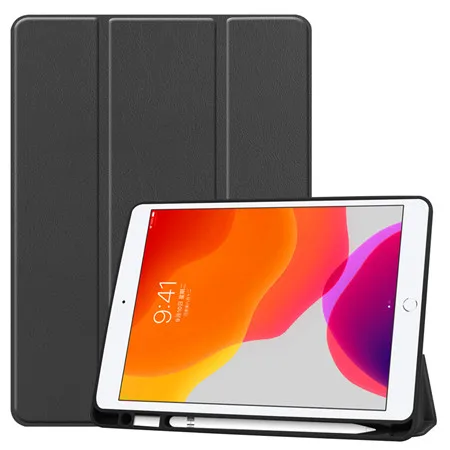 A2 Чехол для Apple ipad 7 7th 10," A2200 A2198 A2197 Smart Funda чехол карандаш держатель для ipad 10,2 ультра тонкий стенд оболочка+ пленка - Цвет: A2