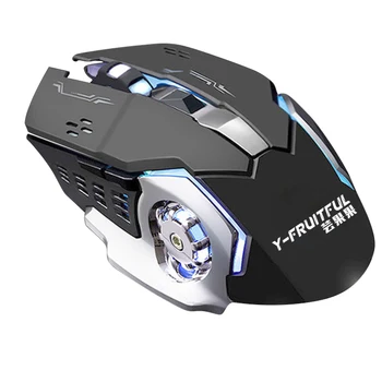 

AAAJ-Y-FRUITFUL Wireless Mouse Ergonomic Mouse 6 Keys LED 3200 DPI Computer Charge Mouse Mice Silent Mouse for PUBG FPS Game