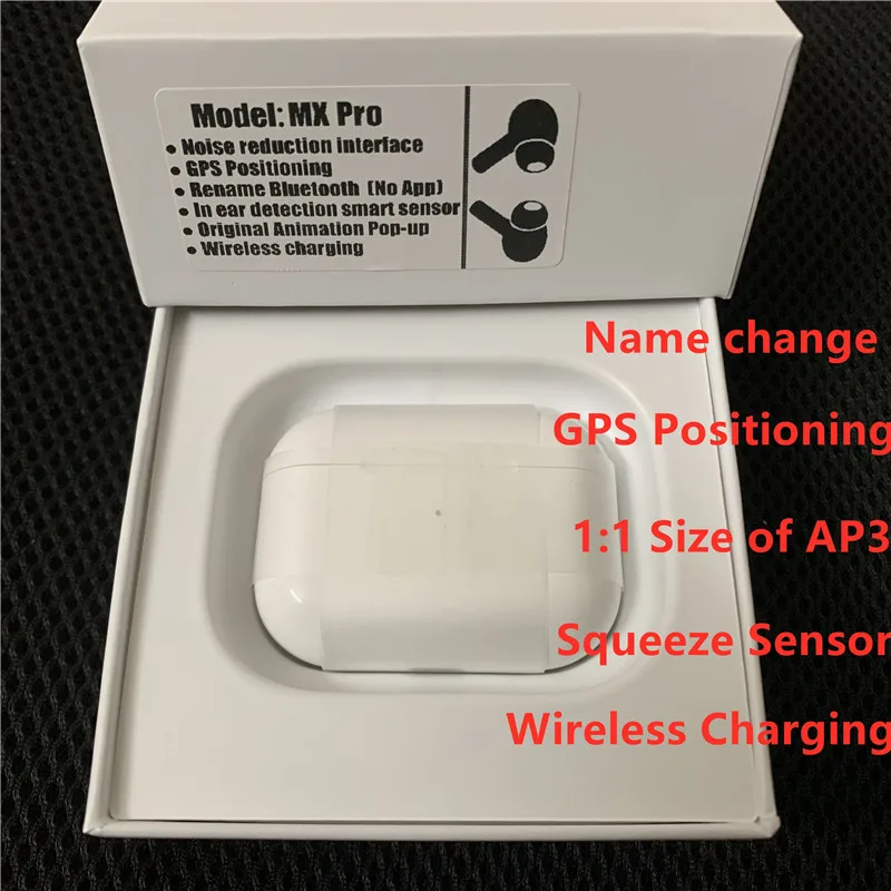 MX pro Tws 1:1 Air 3 Wireless Bluetooth Earphones Smart Sensor PK Qualcomm chip PK W1 H1 chip i200000 Pro i9000 tws i100000 pro MX pro Tws 1:1 Air 3 Wireless Bluetooth Earphones Smart Sensor PK Qualcomm chip PK W1 H1 chip i200000 Pro i9000 tws i100000 pro