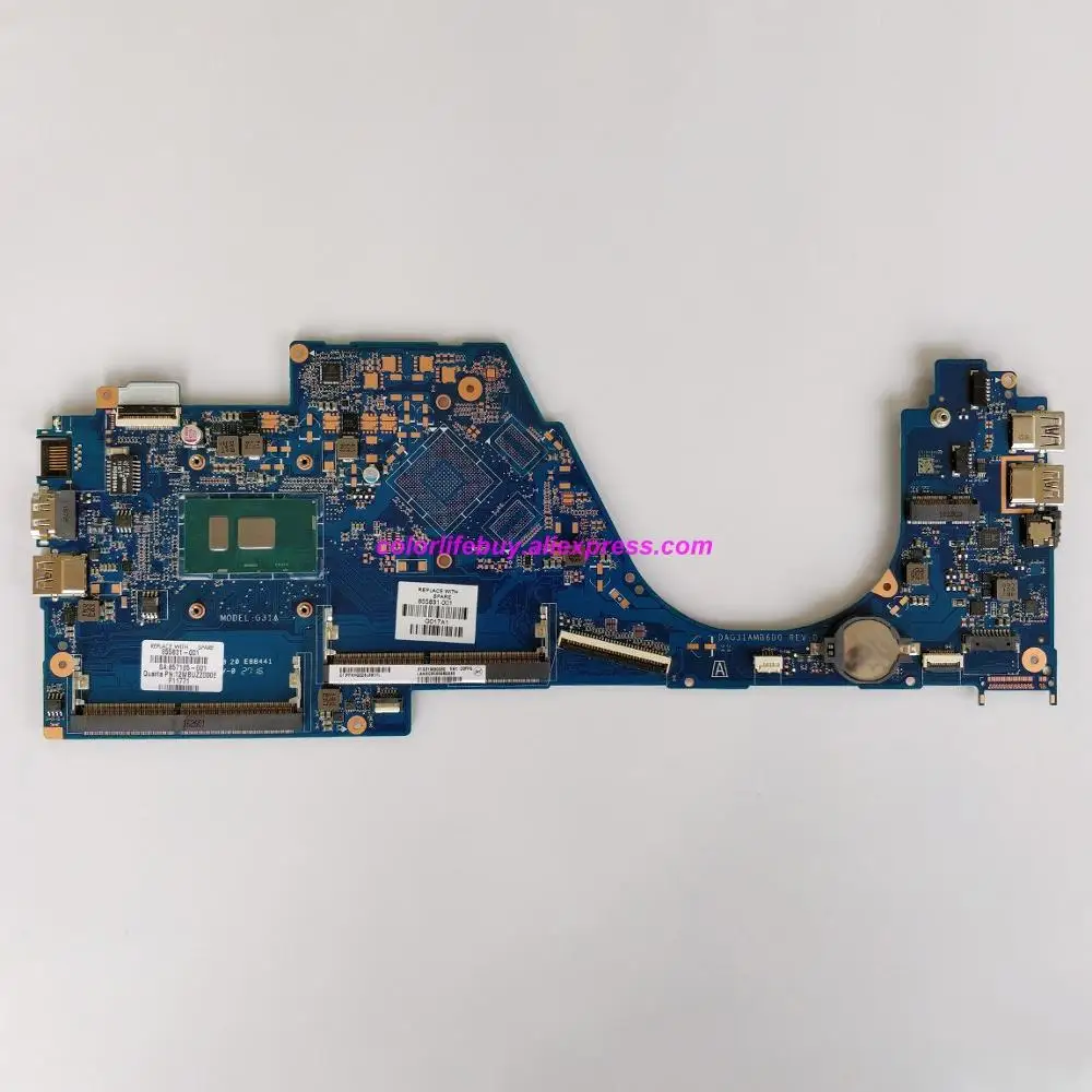 

Genuine 855831-001 855831-601 w i3-6100U CPU Laptop Motherboard for HP 15-as017TU 15-as018TU Pavilion 14-AL Series NoteBook PC