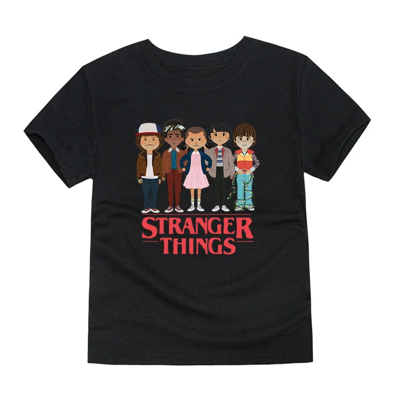 Футболка для мальчиков и девочек футболка с надписью «Stranger Things Will's» детские летние повседневные белые топы, Детские Забавные футболки, топы - Цвет: 917n-bj-11-21-12