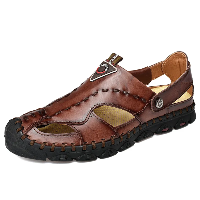 

Sandalias Para Hombre Zapatos De Hombre New Casual Sandals Cow Leather Sandalia Hombre Gladiator Sandals For Men