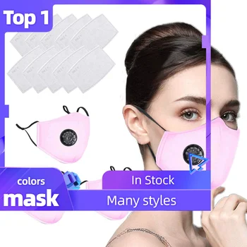 

3 PCS Mouth Mask With 10 PCS Filters Windproof Foggy Washable and Reusable Unisex Cotton Face Mask Mouth Cover Mascarillas