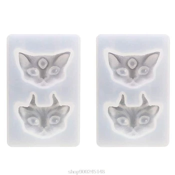 

DIY Cat Head Silicone Molds Casting Molds Including 2 Cat Styles for DIY Resin Crafts Pendant Casting Mold O23 20 Dropshipping