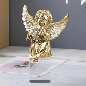 

Light luxury resin character angel ornament fashionable household tabletop crafts home decoration accessories modern