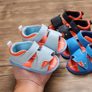 

Baby Boy Sandals Shoes For Boys PU Baby Slipper Non-slip Breathable Newborn Sandals Infant Summer Footwear Crib Shoes