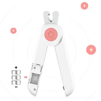 

Pet Professional Dog Nail Clippers With LED Light Anti-spatter Painless Pet Nail Clipper Paw Nails For Dog & Cat Grooming