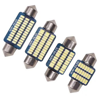 

Decode New Car Led Roof Lamp License Plate Lamp Double Tip 31mm3014 Blue Plate 21 Lamp 30 Lamp 36 Lamp Led Lights for Car