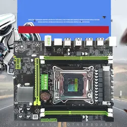 Материнская плата LGA 2011, профессиональная материнская плата USB3.0 SATA3.0 DDR3, двухканальный индикатор ECC, настольный компьютер PCI-e