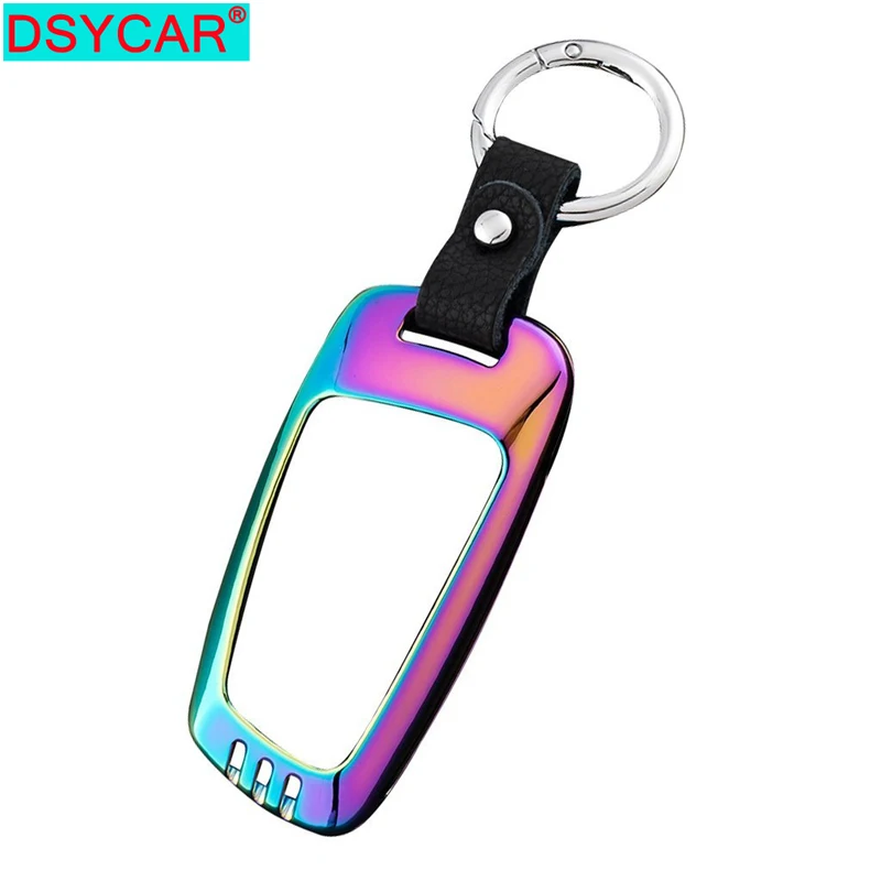 

DSYCAR 1Set Car-Styling Zinc Alloy Car Key Fob Holder Case Cover Keychain Protective Key Shell For BMW 3 5 2 Series X3 X4
