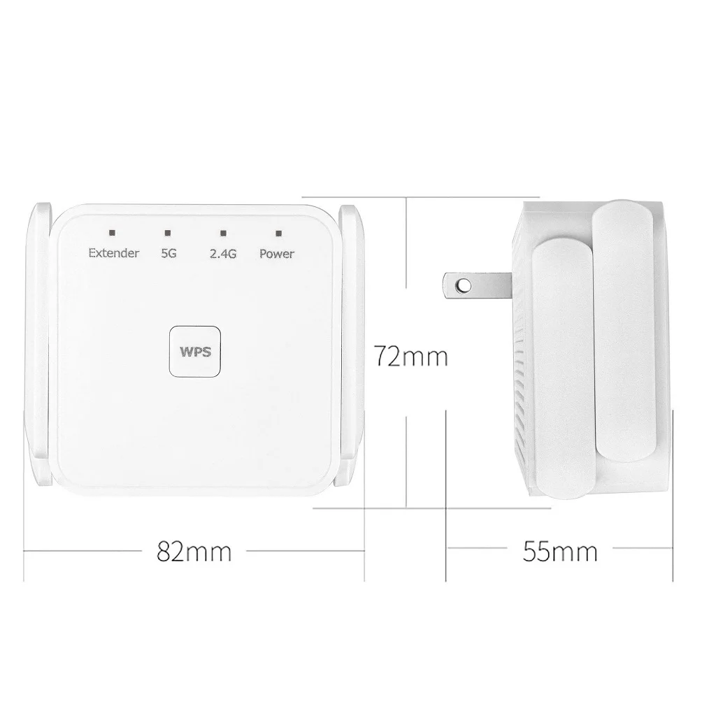 AC1200Mbps WIFI Repeater&Dual Band 2.4G& 5G Wireless Range Extender Wireless-AC wireless repeater technology
