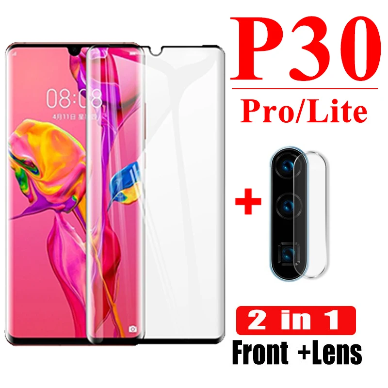 1-2 шт. 30D Защитное стекло для экрана Huawei P30 Pro камера закаленное Lite пленка объектива