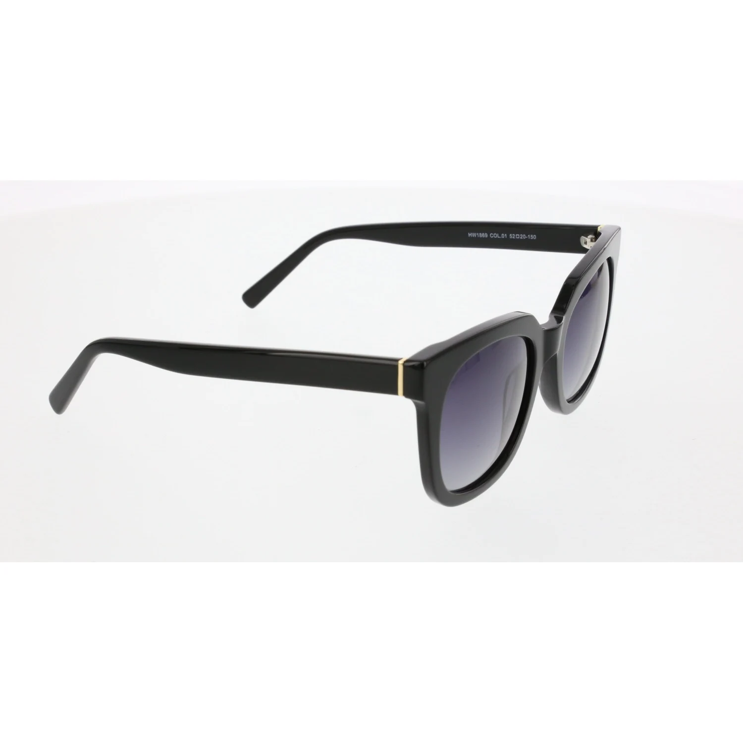 

Women's sunglasses hw 1869 01 bone black organic square 52-20-150 hawk