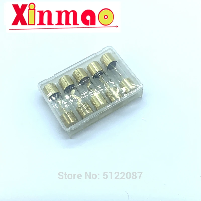 Gold plated glass AGU fuse 5Pcs car fuses kit tube fuses glass fuse kit 10*38MM Fuses Pack Car Audio Amp Amplifier 10A 15A 20A 25A 30A 40A 50A 60A 70A 80A 100A