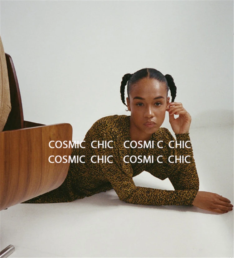 Cosmicchic Aumutn зимнее леопардовое Макси-платье с длинным рукавом и пышными рукавами, с оборками, с эластичной талией, элегантные вечерние длинные платья