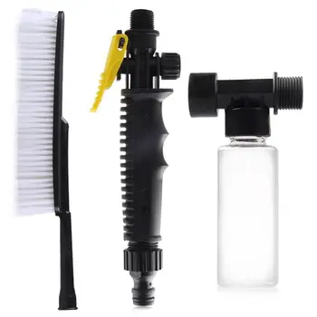

Universal Car Cleaning Brush Car Wash Brush 1 set Auto Exterior Retractable Long Handle Water Flow Switch Foam Bottle