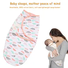 Спальные мешки для младенцев, пеленальный конверт-кокон для новорожденных, хлопок, от 0 до 3 месяцев, детское одеяло, пеленка, спальный мешок