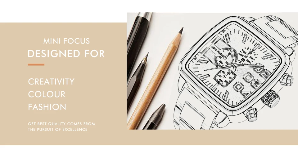 MINI FOCUS Quartz Watch for Men Waterproof_voghion.com