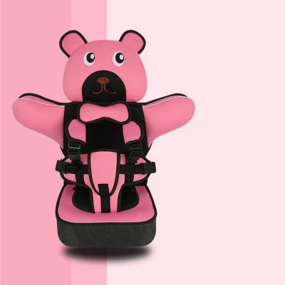 pink Детский безопасный стул, коврик для сиденья, портативный утолщенный губчатый стул для малыша, подушка для малыша, дышащая подушка для ребенка, детское кресло - Цвет: pink