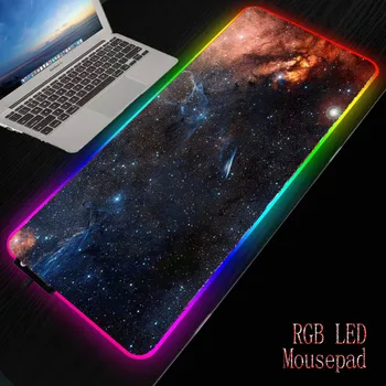 

Space HD Wallpaper RGB LED lighting Mouse Pads mice Keyboard Mat with high-end rubber play mats Computer accessories