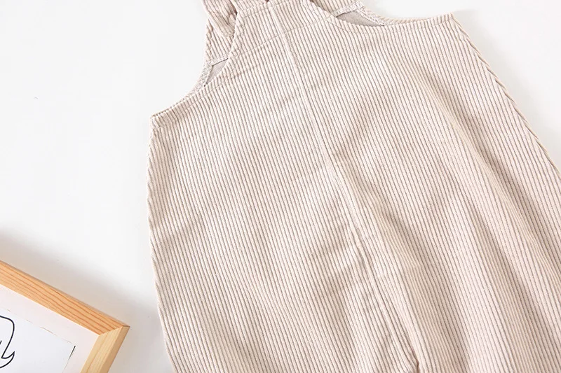 Осенние новые вельветовые детские комбинезоны унисекс в Корейском стиле; Комбинезоны для маленьких мальчиков и девочек; повседневные Детские подтяжки; брюки