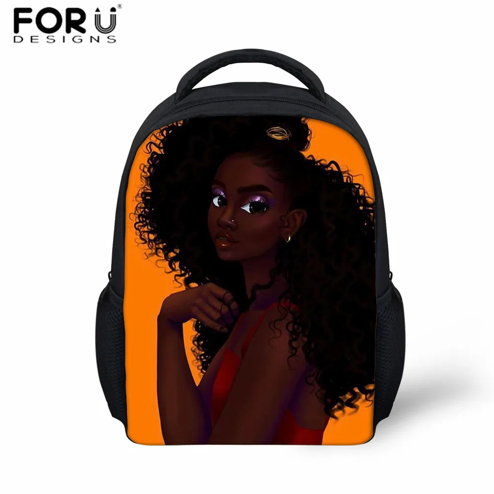 Z5161F FORUDESIGNS/школьные сумки, милые африканские принты принцессы, сумка для детей, для детского сада, для маленьких девочек, рюкзак, детские школьные сумки - Цвет: Z5161F
