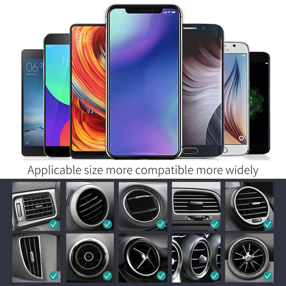 KISSCASE Gravity Автомобильный держатель для телефона крепление на вентиляционное отверстие 360 Вращающаяся подставка для телефона для iPhone samsung gps мобильный телефон Автомобильный держатель-кронштейн