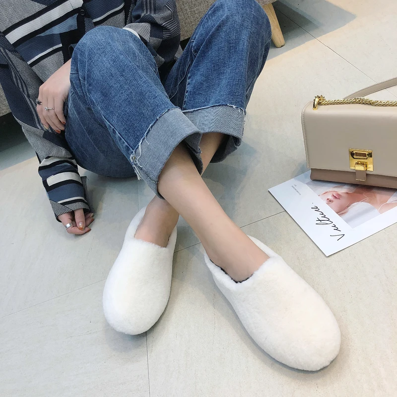

Shoes Woman Comfortable And Elegant Shallow Mouth Round Toe Slip-on Women 2019 Fashion Women's Flats Autumn Low Heels Casual