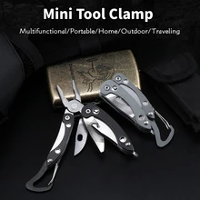 Мини-портативные плоскогубцы из нержавеющей стали для спорта на открытом воздухе, кемпинга, путешествий, выживания, тактические инструменты, оборудование для самообороны