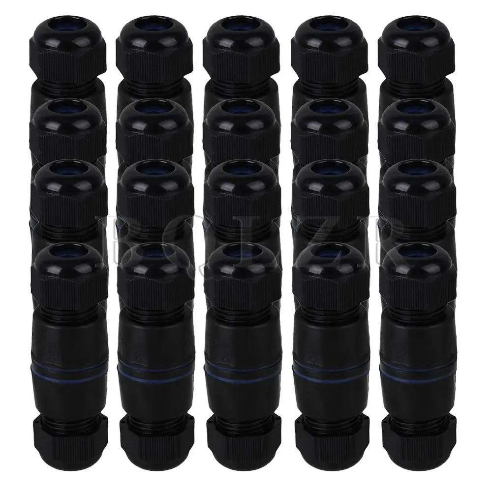 

BQLZR 20pcs Ethernet LAN IP68 AP Connector 8-Pin RJ45 M25