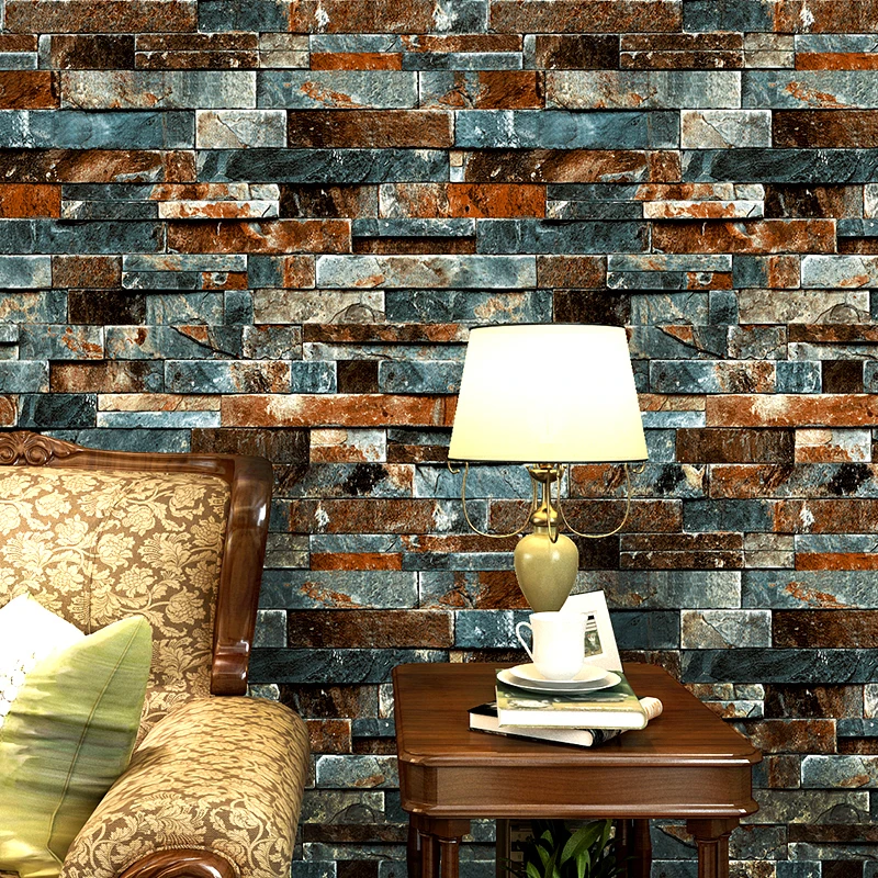 Wallpaper Brick Vintage For Walls 3 D Loft Wall Murals Vinyl Pvc Wallpaper Roll Waterproof Wall Paper For Walls Papier Peint chinese mulberry rice paper calligraphy drawing rice paper yunlong fiber xuan paper half ripe vintage papier papel para dibujar