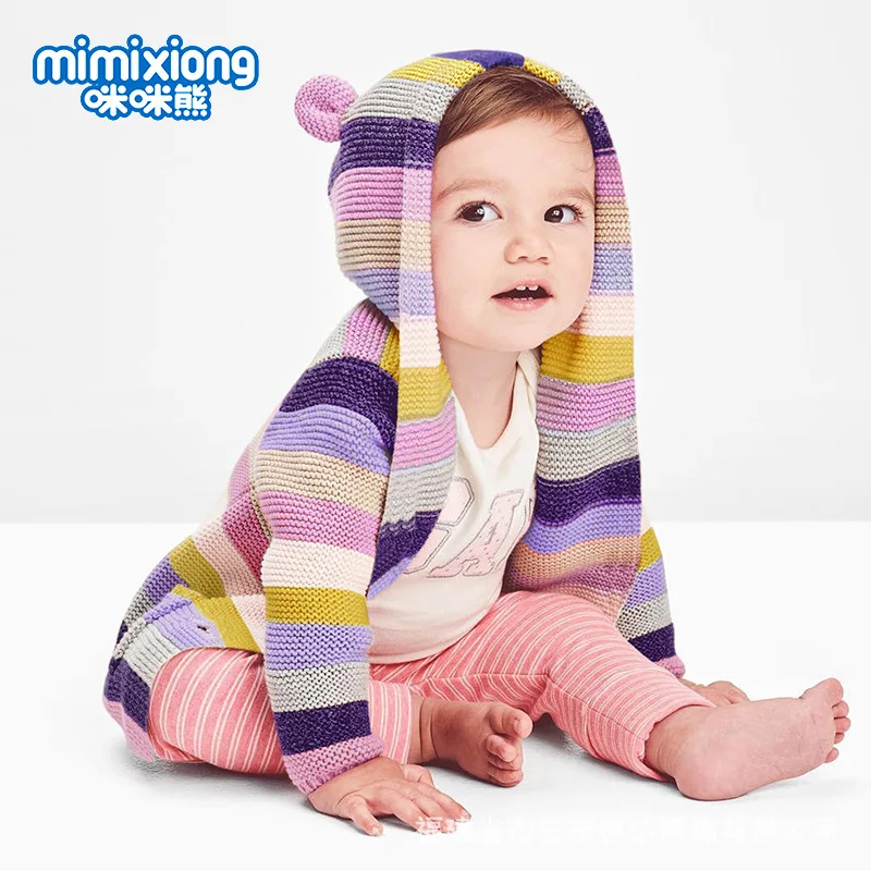 INS/Лидер продаж; популярные модели; детский вязаный кардиган в полоску; AliExpress Amazon; Лидер продаж