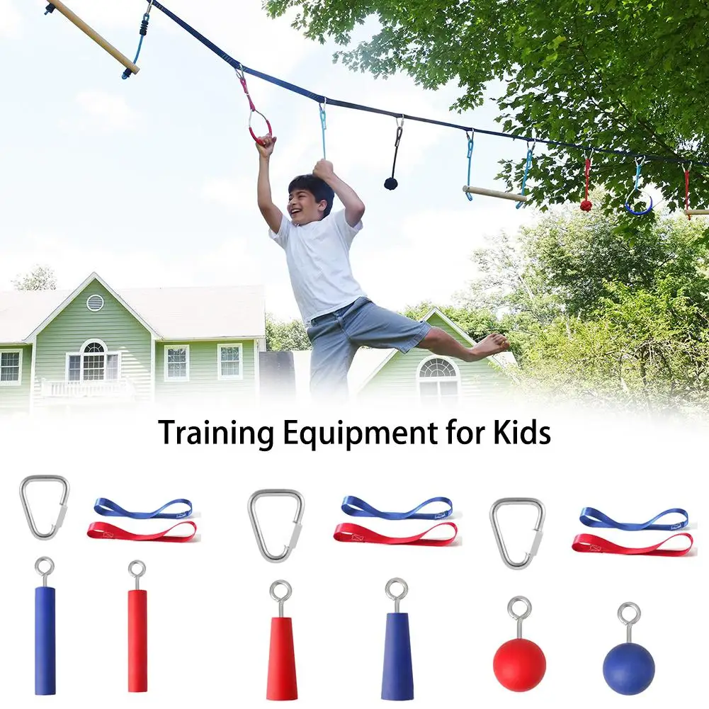 Children Climbing Ninja Rope Obstacle Training Course Warrior Training Equipment Kids Fun Outdoor Climbing Ninja Line Accessory4 Children Climbing Ninja Rope Obstacle Training Course Warrior Training Equipment Kids Fun Outdoor Climbing Ninja Line Accessory4