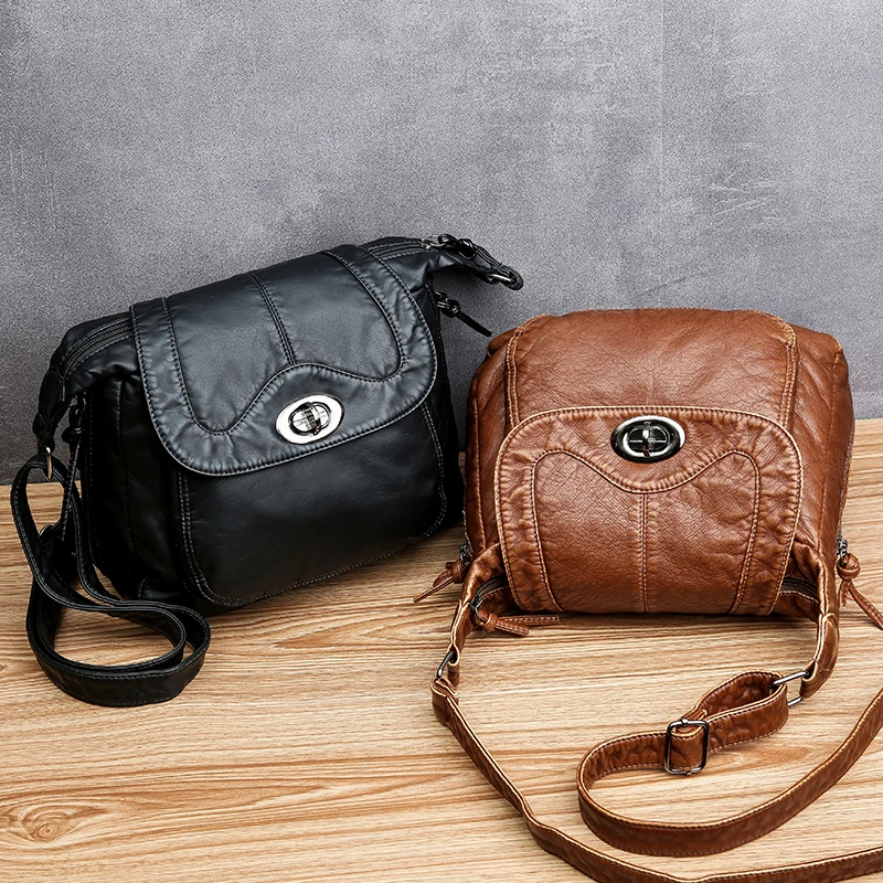 Сумки через плечо для женщин винтажные сумки женские мягкие моющиеся кожаные кошельки и сумки дизайнерские сумки известный бренд женские сумки