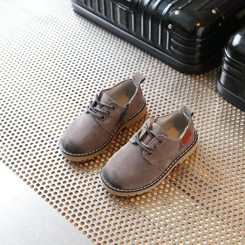 2019 Весенняя детская повседневная обувь кожаная спортивная для мальчиков и