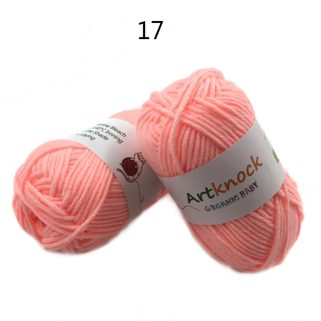 A17 16PCS 16 шт., хлопчатобумажная пряжа для вязания крючком, пряжа для ручного вязания, носки-свитера, 25 гр./шт, предлагаем спицу для вязания крючком, № 3 - Цвет: A17 16PCS