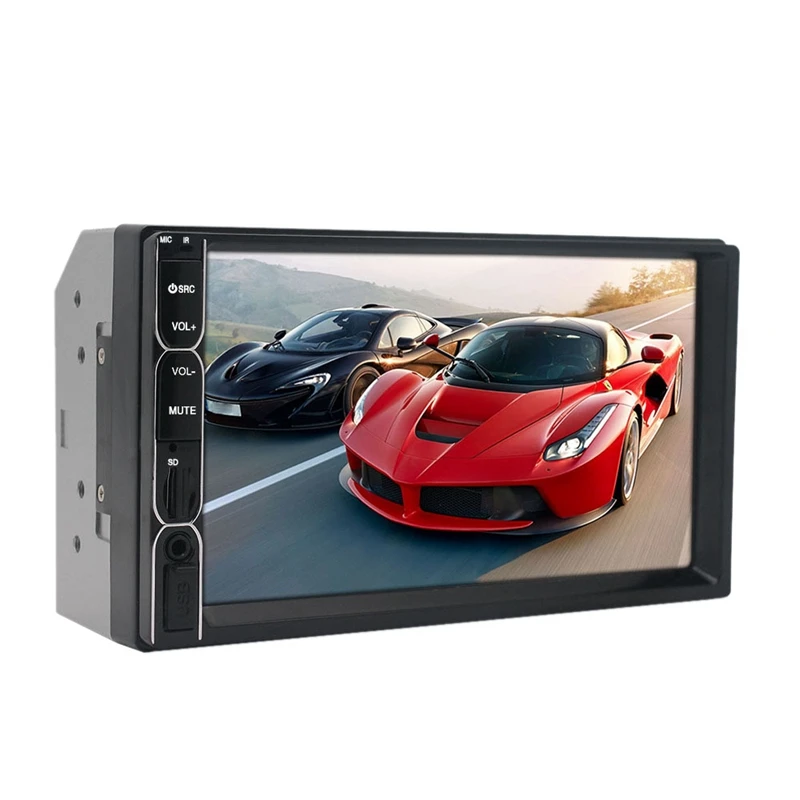 7081B 2 Din автомагнитола 7 дюймов плеер Mp5 пресс-экран Bluetooth мультимедийный автомобильный резервный монитор камеры