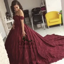 С Shoullder цвет красного вина кружевное бальное платье c аппликациями Расшитое бисером в честь пятнадцатилетия платья бальное платье vestido de 15 anos Vestidos De Quinceanera