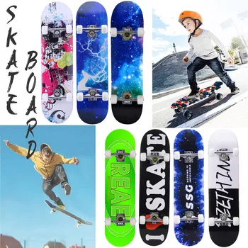 

Standard Complete Skateboards 31x 8 Inch Longboard for Kids Adult Beginner Teens скейтборд Penny Board пенни борд Dropshipping